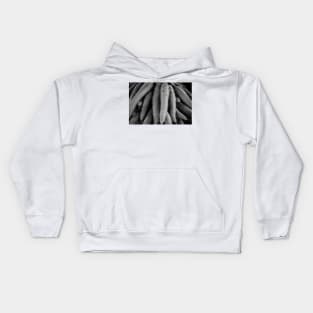 Carrots Black and White Kids Hoodie